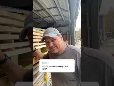 Why I tighten down fresh milled dimensional lumber from my Wood-Mizer