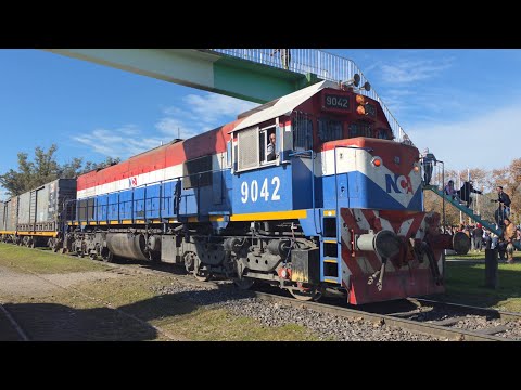 [8K] Tren de tolvas graneras de NCA con destino a Rio Primero pasando por Marcos Juárez!!!!!!