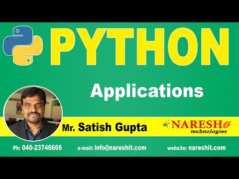 Python Applications Python Tutorials For Beginners Mr Satish Gupta