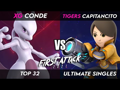 First Attack 2021 | Top 32 | XG | Conde (Mewtwo) vs Tigers | Capitancito (Mii Gunner)