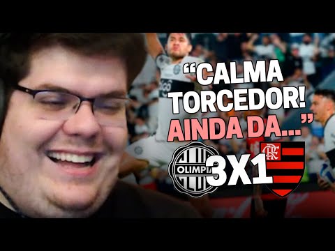 CASIMIRO REAGE: OLIMPIA 3 X 1 FLAMENGO PELAS OITAVAS DA LIBERTADORES 2023 | Cortes do Casimito