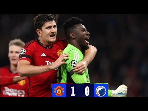 Harry Maguire Goal and Onana penalty save at 90+minutes Manchester united VS Copenhagen