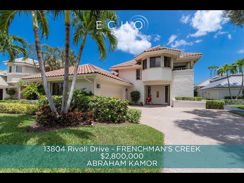 Peaceful & Serene Water Views from this Frenchman's Creek Home for Sale!