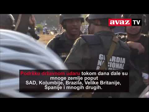 Državni udar u Venecueli Nasilje, neredi i pucnji odjekuju Karakasom