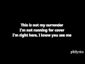 Kelly Clarkson   The War Is Over Lyrics   YouTube