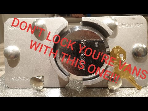 (138)  Master lock 736D Puck lock picked opened. #LockpickingBelfast #MasterLock