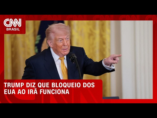 Guerra no Oriente Médio: Trump diz que bloqueio dos EUA ao Irã está funcionando | CNN 360°