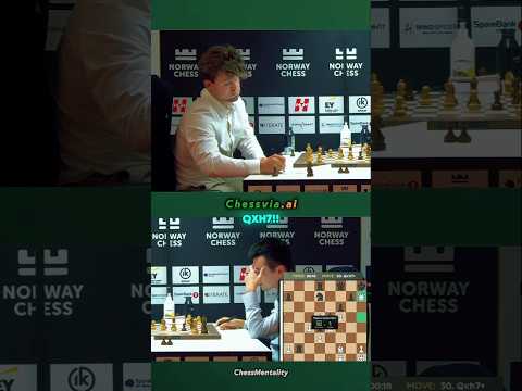 Magnus' geniales Damenopfer gegen den ehemaligen Weltmeister 🤯 #Schach #MagnusCarlsen