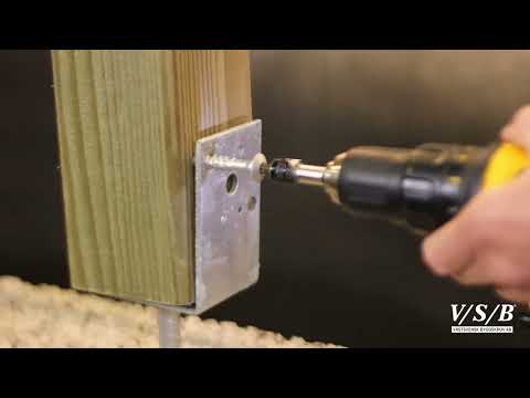 Träskruv Jetting Screws Wafer Utvändig V/S/B - monteringsanvisning