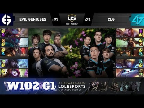 Evil Geniuses vs CLG | Week 1 Day 2 S10 LCS Summer 2020 | EG vs CLG W1D2