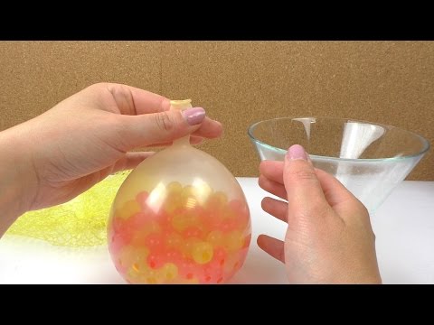 Orbeez Mashball Experiment | Kann man einen Antistressball mit Wasserperlen & Netz machen