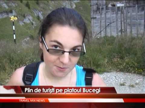 Plin de turişti pe platoul Bucegi – VIDEO