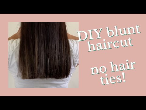 How to do a Blunt Haircut at home | DIY | Professional...