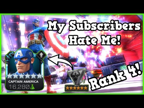 I Used a Generic Awakening Gem! 6 Star Rank 4 Captain America Rank Up & Gameplay! Live Server!