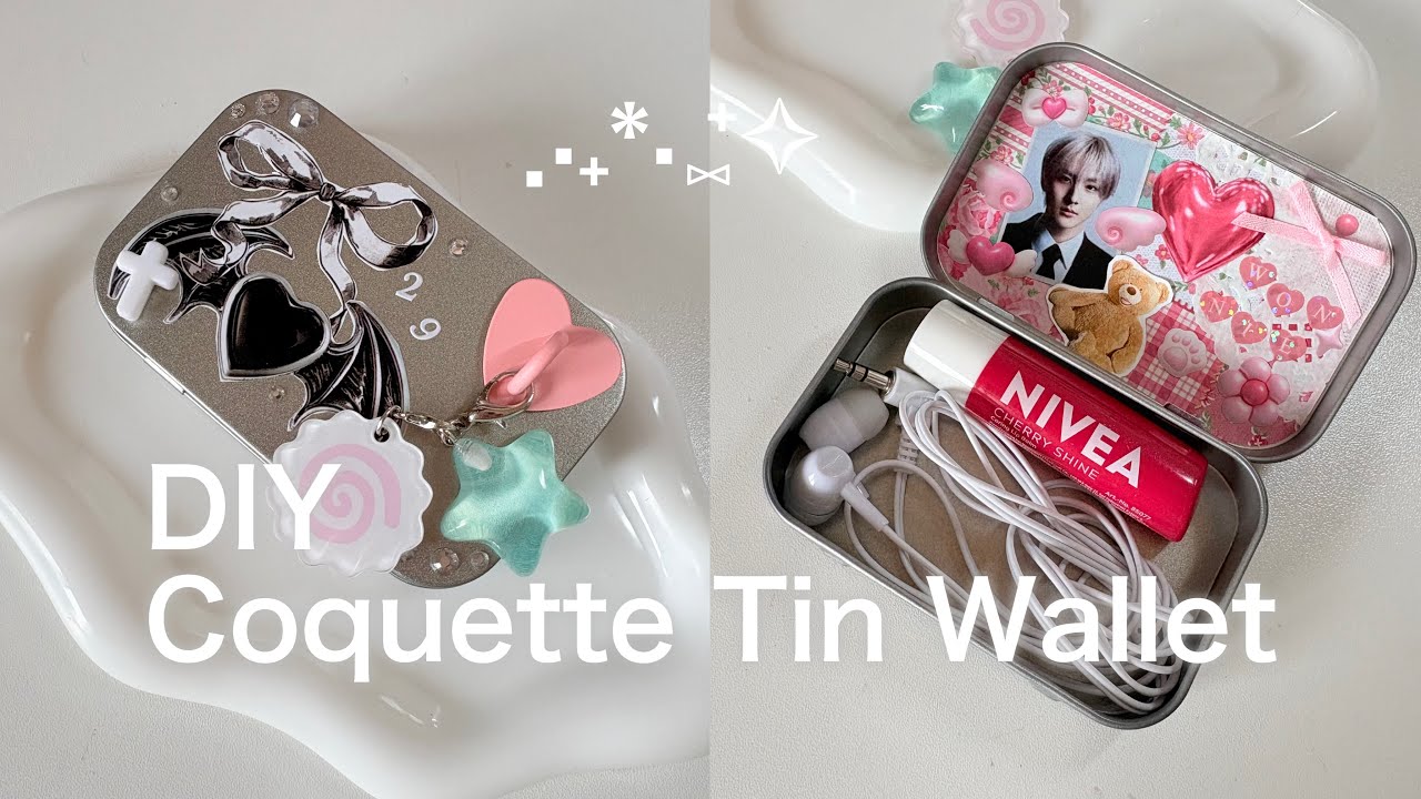 ⁺✧︎流行のウォレット缶デコのやり方｜材料の購入先も公開☁️