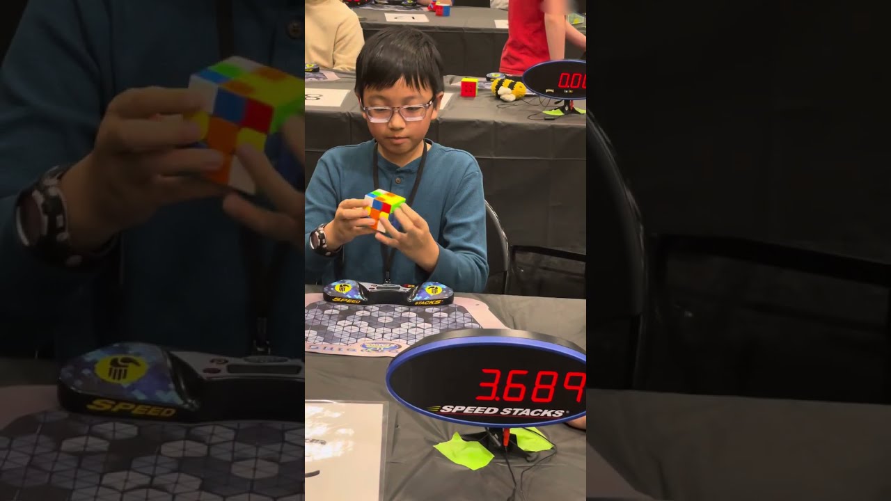 15 second solve at cubing competition