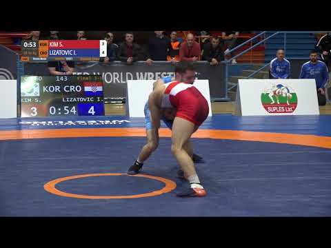 BRONZE GR - 60 kg: S. KIM (KOR) v. I. LIZATOVIC (CRO)