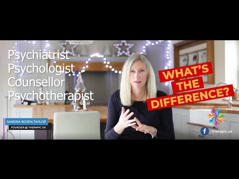 What's the difference between a psychiatrist, a psychologist, a psychotherapist and a counsellor?