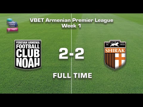 Noah - Shirak 2:2, Vbet Armenian Premier League 2020/21, Week 01