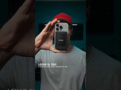 Lexar SL 500 with a magnetic set. Apple ProRes on iPhone 15 Pro made easy. #lexar #prores