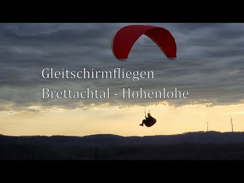 Paragleiten Buchhorn Geddelsbach, Aufwind Brettachtal, Paragliding Bretzfeld - Tor zu Hohenlohe