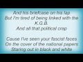 Elton John - Fascist Faces Lyrics