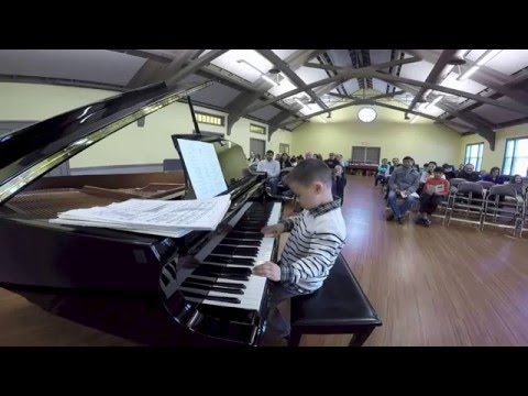 6 Year Old plays YES (cover) South Side of the Sky