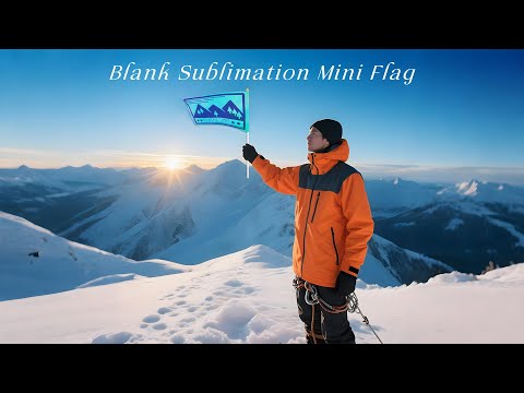 Customizable Mini Flags for Parties & Events - Sublimation Blank Handheld Flag