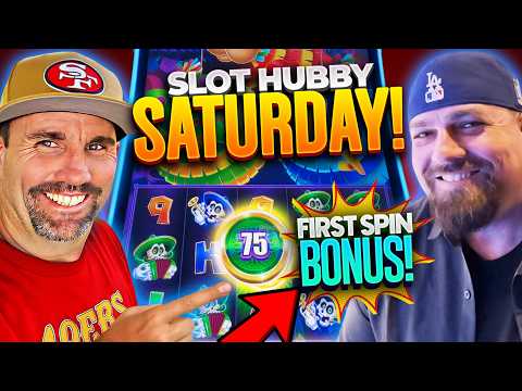 BONUS on My FIRST SPIN! 😳 Slot Hubby Saturday