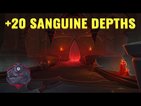 +20 Sanguine Depths - Fortified, Bursting, Volcanic, Prideful (BLOOD DK POV)