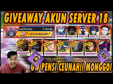 🔥🔥PENSI!! GIVEAWAY AKUN BP 110JUTA & FULL META & SIAP GACHA UR BOROS! - ONE PUNCH MAN: The Strongest