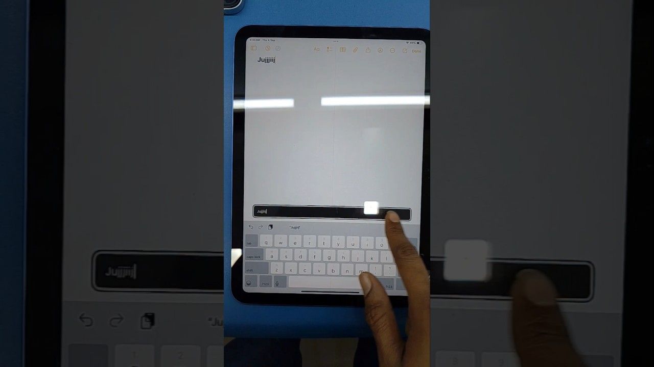iPad Air 16  typing time black border line coming with text problem solved | Hover text off | #ipad
