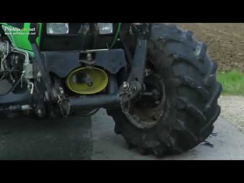 Trčenje motorista in traktorja