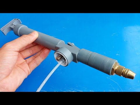 How To Make A High Pressure Air Pump Manual Sprayer From PVC