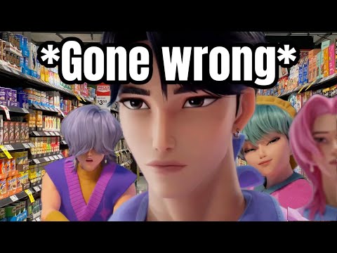 SAJA BOYS go SHOPPING 💀(voiceover skit) K-Pop Demon Hunters