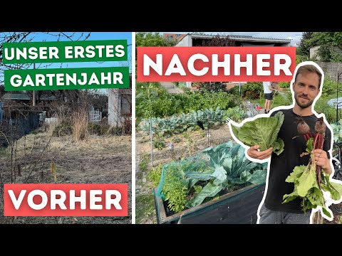 Before / after extremely neglected allotment garden | Garden Makeover | Year in review 2021 | Part 2