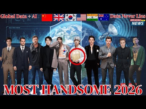 Top 10 Most Handsome Men in the World 2026 — Global Data, AI Analysis, No Fan Wars
