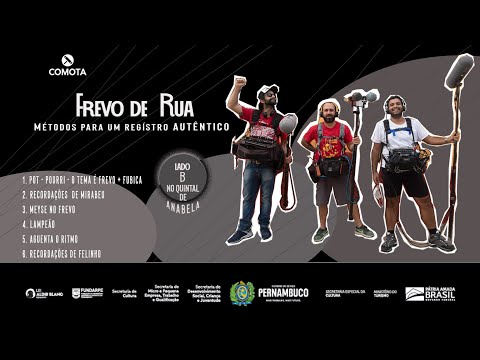 "FREVO DE RUA - MÉTODOS PARA UM REGISTRO AUTÊNTICO". Orquestra de Bolso tocando no quintal.