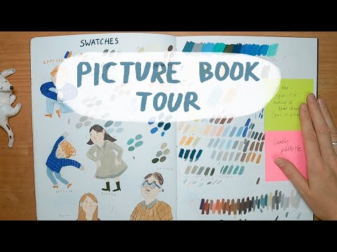 How I created picture book by sketching in sketchbooks. Sketchbook tour 📖