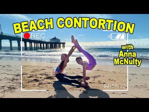 BEACH CONTORTION FUN WITH Anna McNulty🏝️