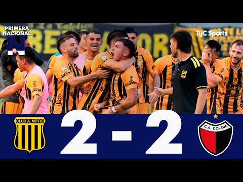 Mitre (SdE) 2-2 Colón | Primera Nacional | Fecha 7 (Zona B)