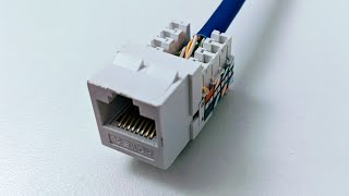 Connect Cat6 cable to jack