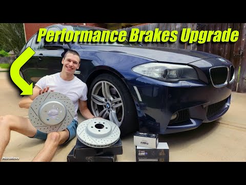 R1 Concepts Drilled and Slotted Rotors for BMW F10! | 535i Build pt.8
