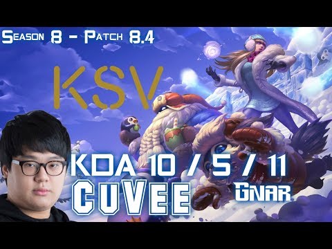 KSV CuVee GNAR vs SINGED Top - Patch 8.4 KR Ranked