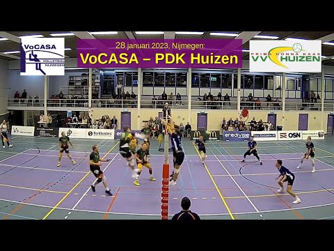 2023-01-28 VoCASA H1 - Prima Donna Kaas Huizen H1 (samenvatting) Eredivisie Heren Volleybal
