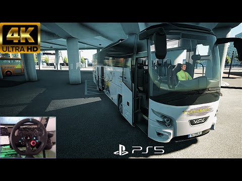 Fernbus Simulator PS5 | Realistic Bus Driving Gameplay with Logitech G29 Steering Wheel