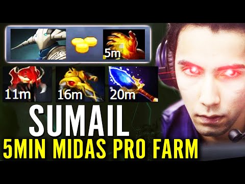 WTF 5min MIDAS!? 100% BEST Tactics SUMAIL SVEN Fast Farm Unstoppable SUPERMAN Dota 2 Pro Carry Guide