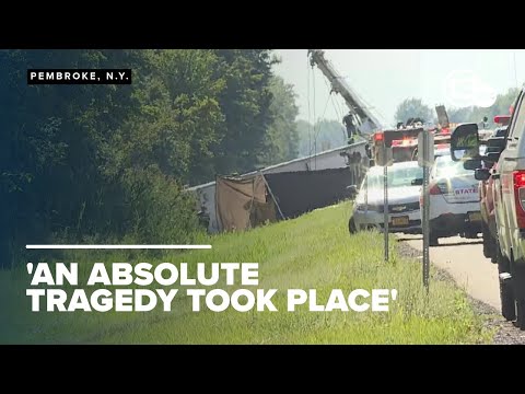 'Tragic' tour rollover bus crash kills 5 people on New York State Thruway