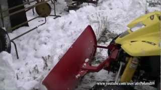 preview picture of video '#5 Quad odśnieżanie 2013 / Snow Plowing Suzuki LTZ 400 K8  Winter ATV Quad DRZ'