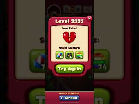 Toon Blast Level 3537 - No Boosts - 3 Stars
